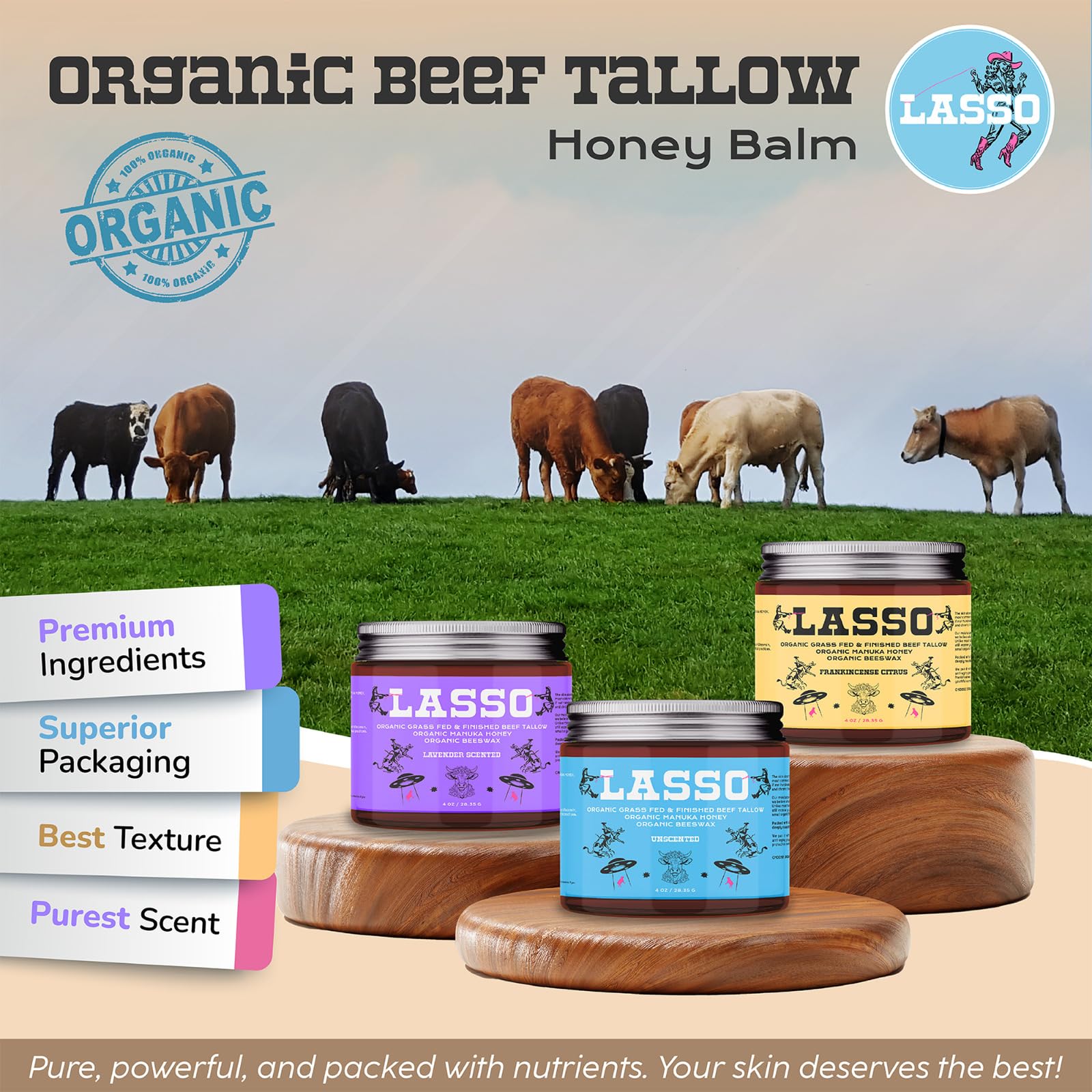 LASSO TALLOW proceso-lote-pequeno, crema artesanal para piel sensible.