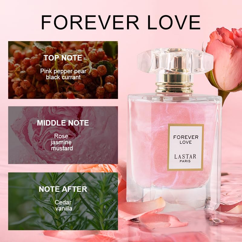 LASTAR perfume notas de cima pimienta rosa y pera, sensación fresca