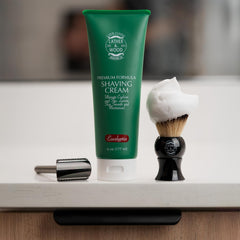 Lather & Wood textura-crema-afeitar, espuma densa y protección