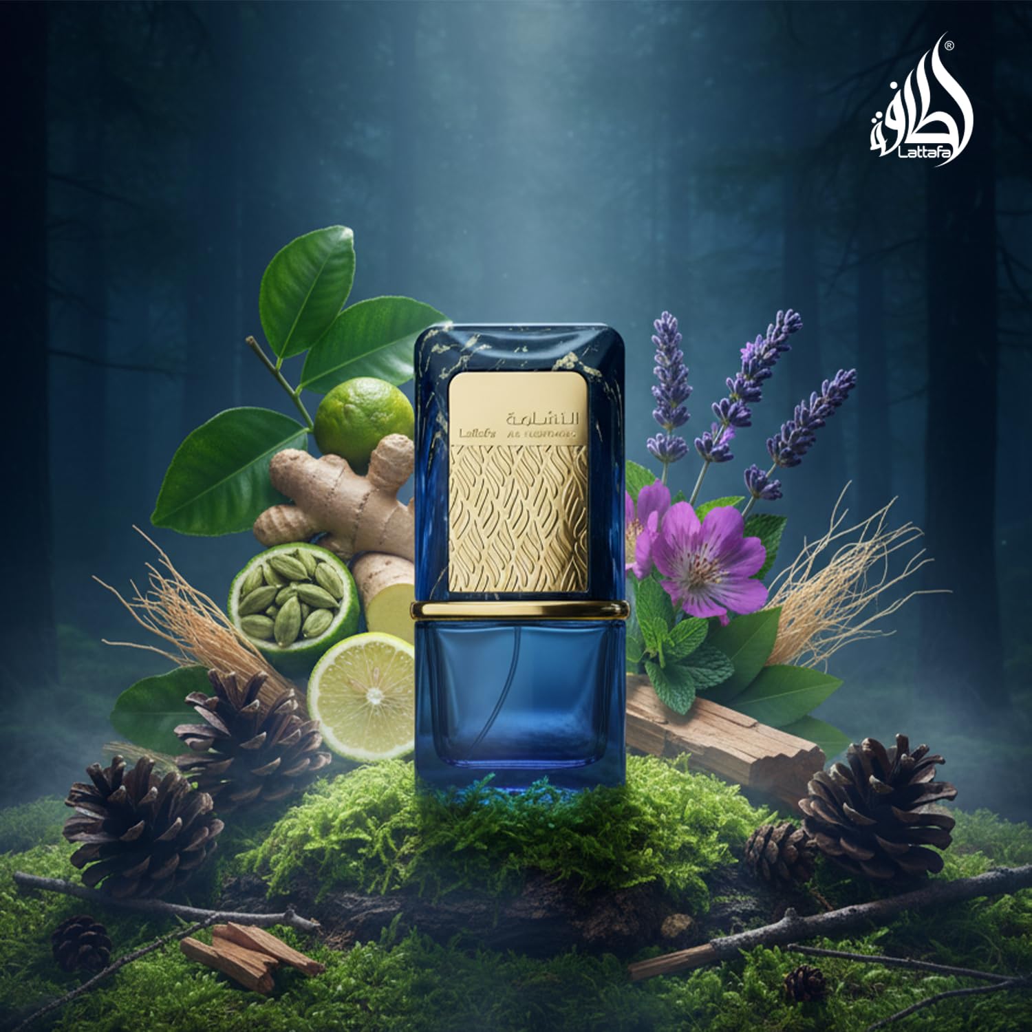 Notas de base: ámbar, cedro, pachulí y vetiver, aroma cálido.