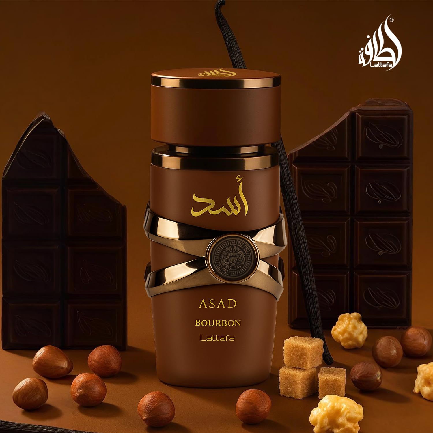 Lattafa Asad Bourbon, caja elegante lista para regalo