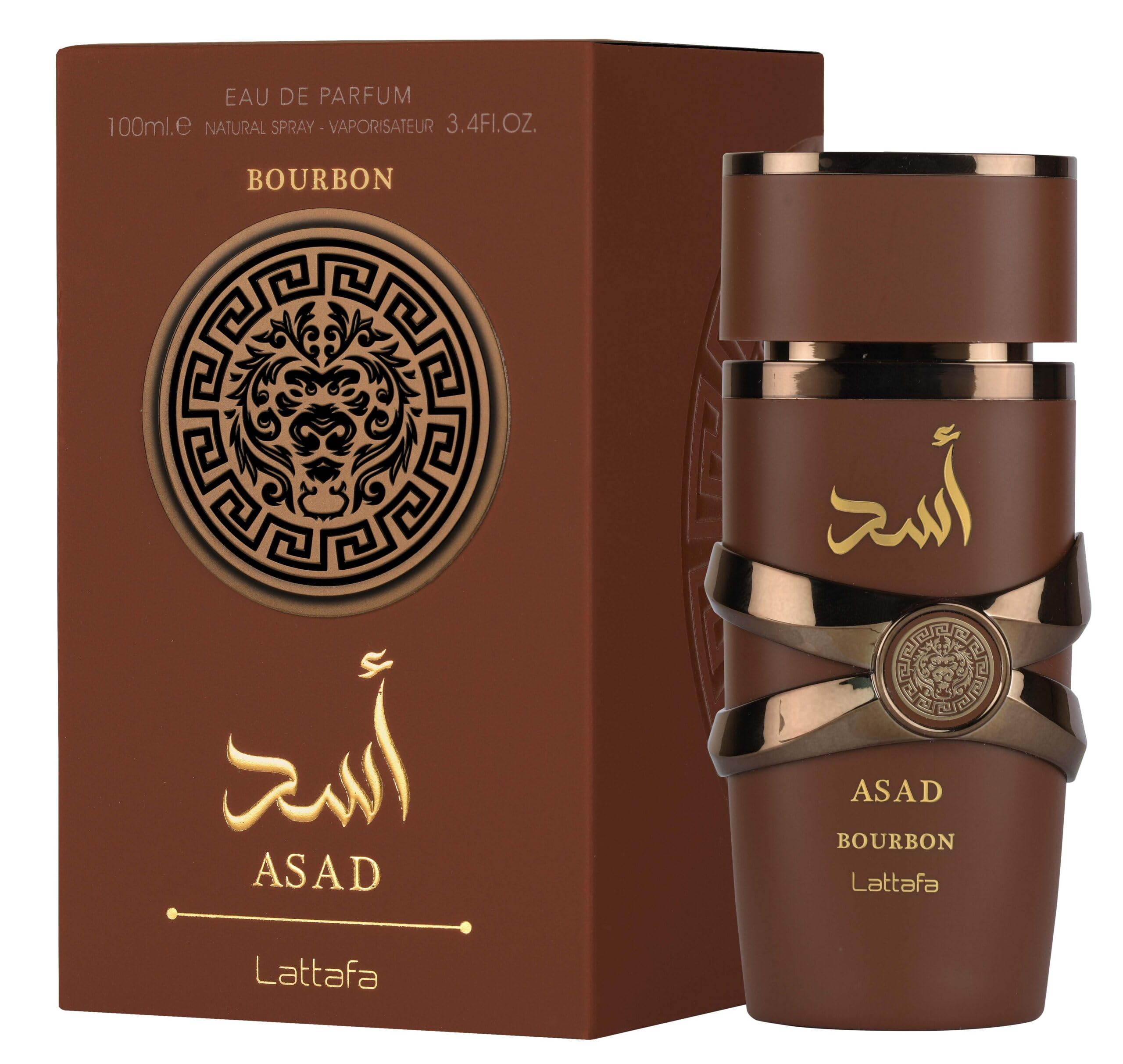 Lattafa Asad Bourbon, etiqueta dorada, lujo discreto para ocasiones especiales