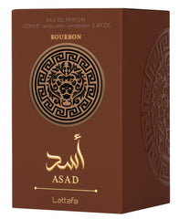 Lattafa Asad Bourbon, notas de salida destacadas con pimienta rosa y lavanda