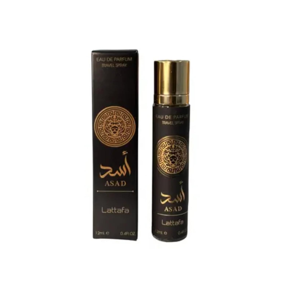 Lattafa Asad EDP bottle with amber tones for daily elegance