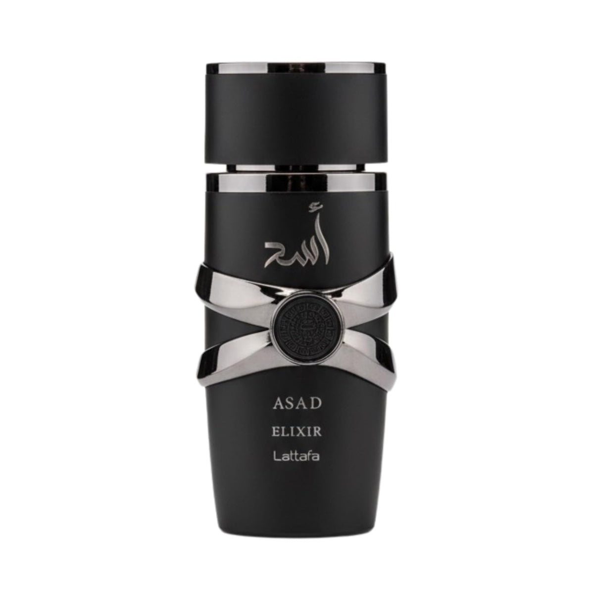 Lattafa Asad Elixir: botella vista frontal, ideal para salidas nocturnas