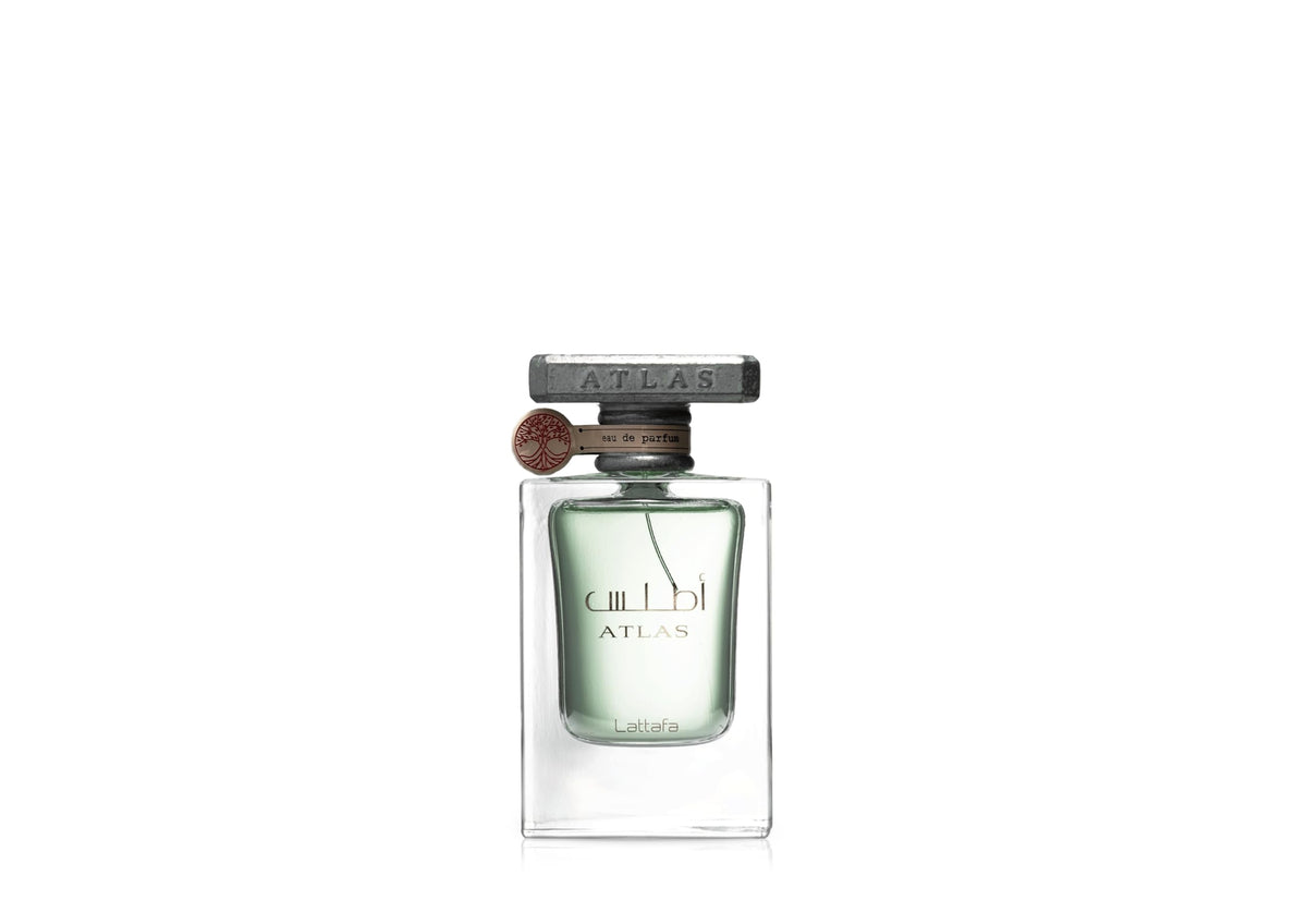 Lattafa Atlas fragancia en botella para uso diario.