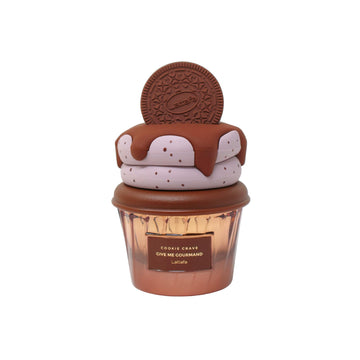 Lattafa Cookie Crave: notas de cacao y manteca para un aroma cálido.