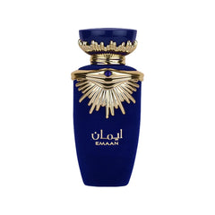 Lattafa Emaan, frasco elegante para uso diario y ocasiones especiales.