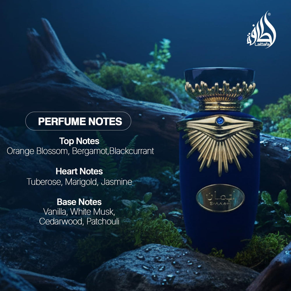 Lattafa Emaan, notas frutales y florales para una presencia duradera.