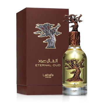 Lattafa Eternal Oud top notes plum and grapefruit hint a bold opening.