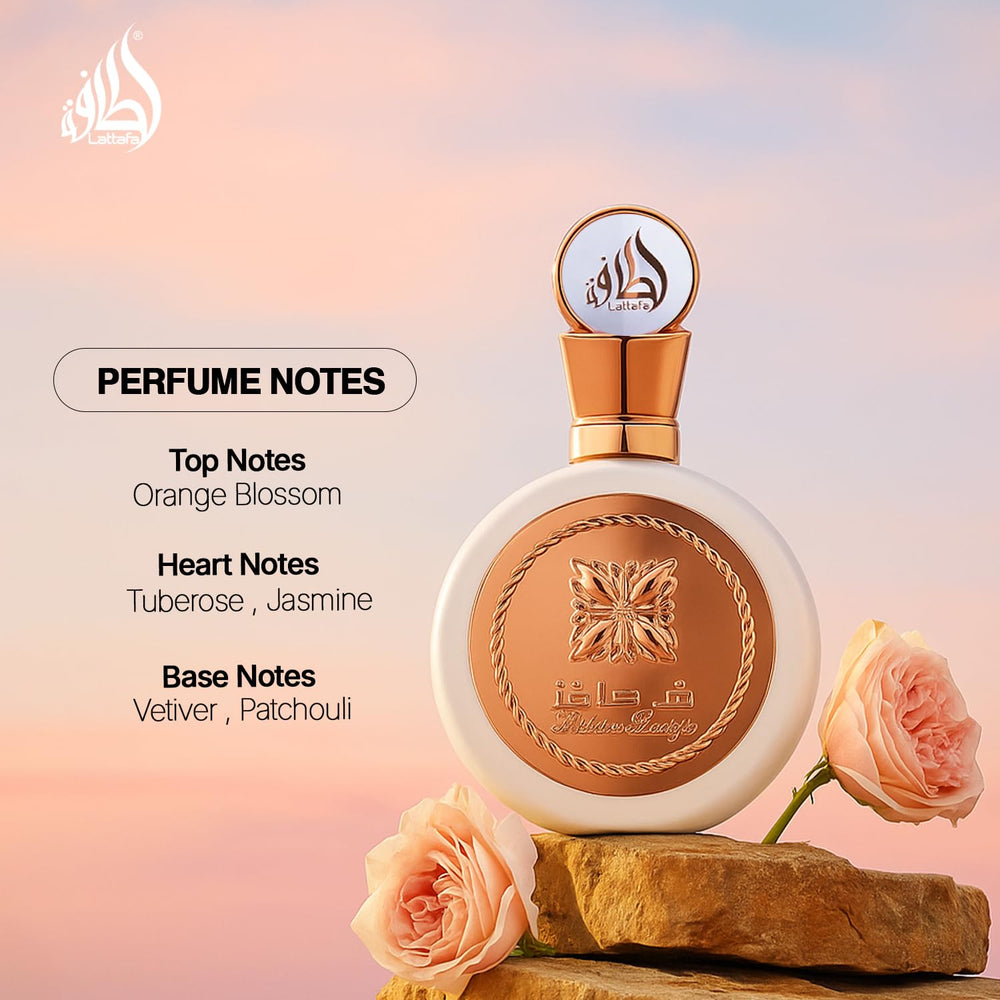 Lattafa Fakhar, empaque elegante, regalo especial para ocasiones.