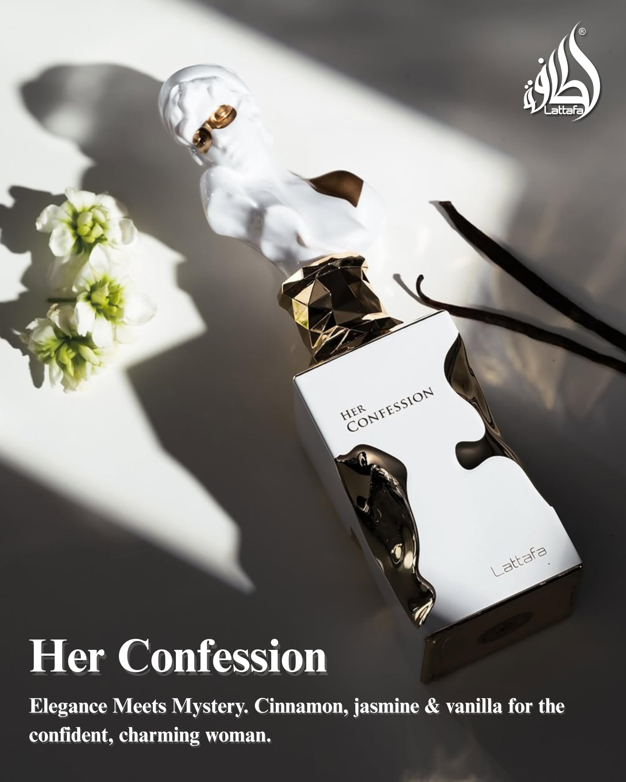 Lattafa Her Confession: ideal para noches y eventos sociales.
