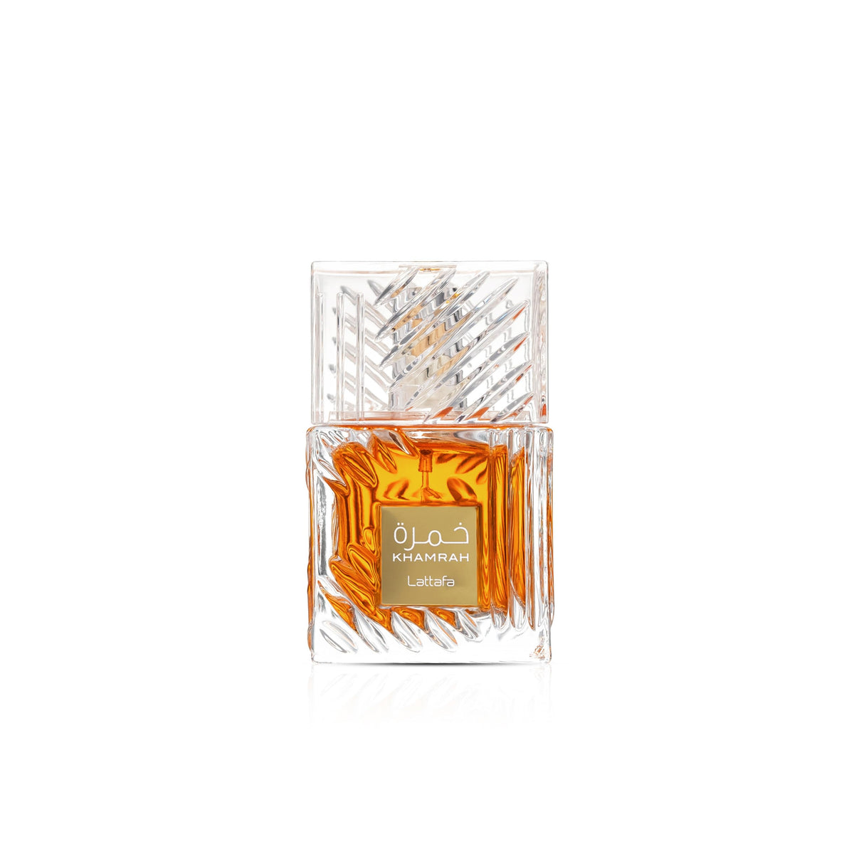 Lattafa Khamrah: botella elegante para salidas nocturnas y duraderas.