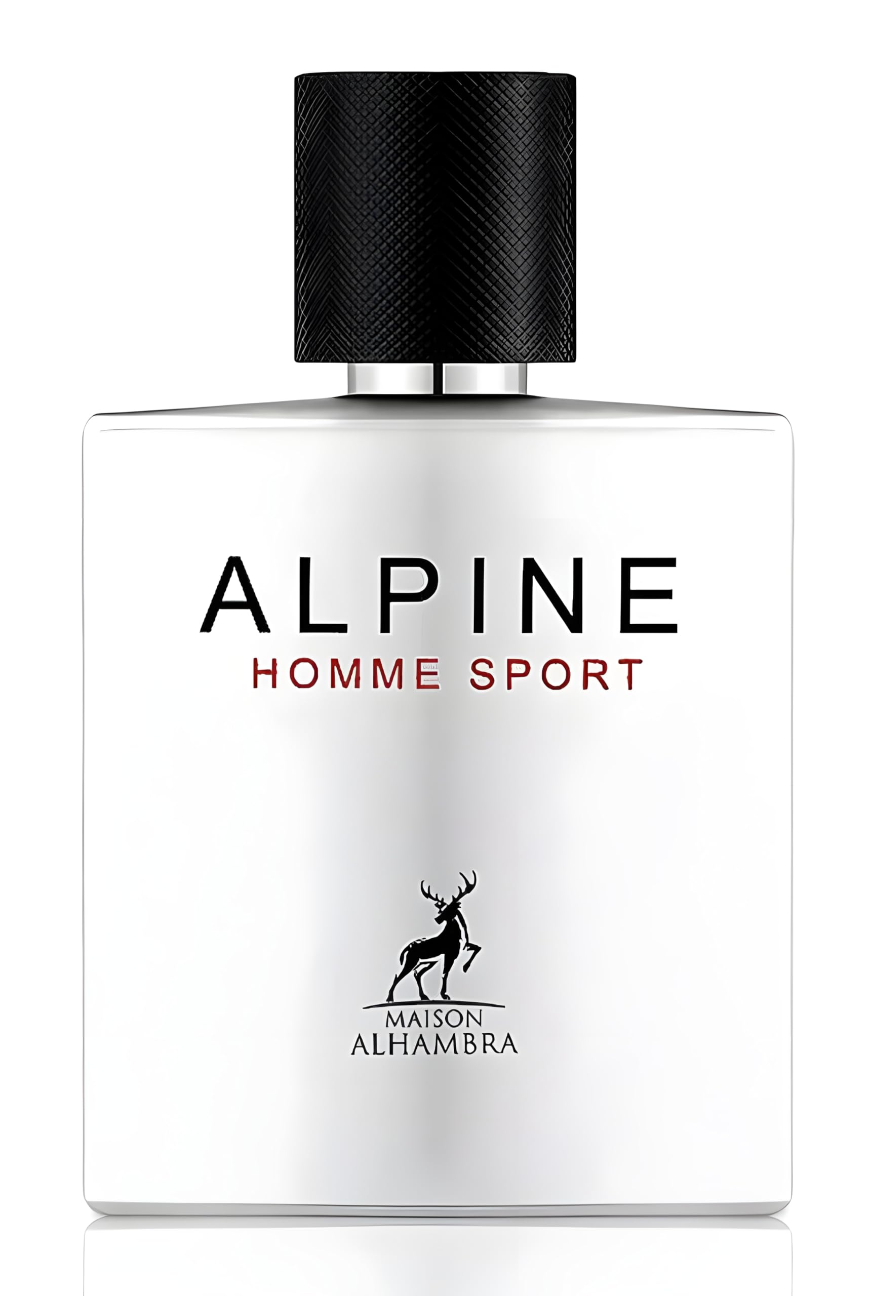 Lattafa Maison Alhambra Alpine Hombre: botella elegante para uso diario