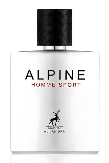 Lattafa Maison Alhambra Alpine Hombre: botella elegante para uso diario
