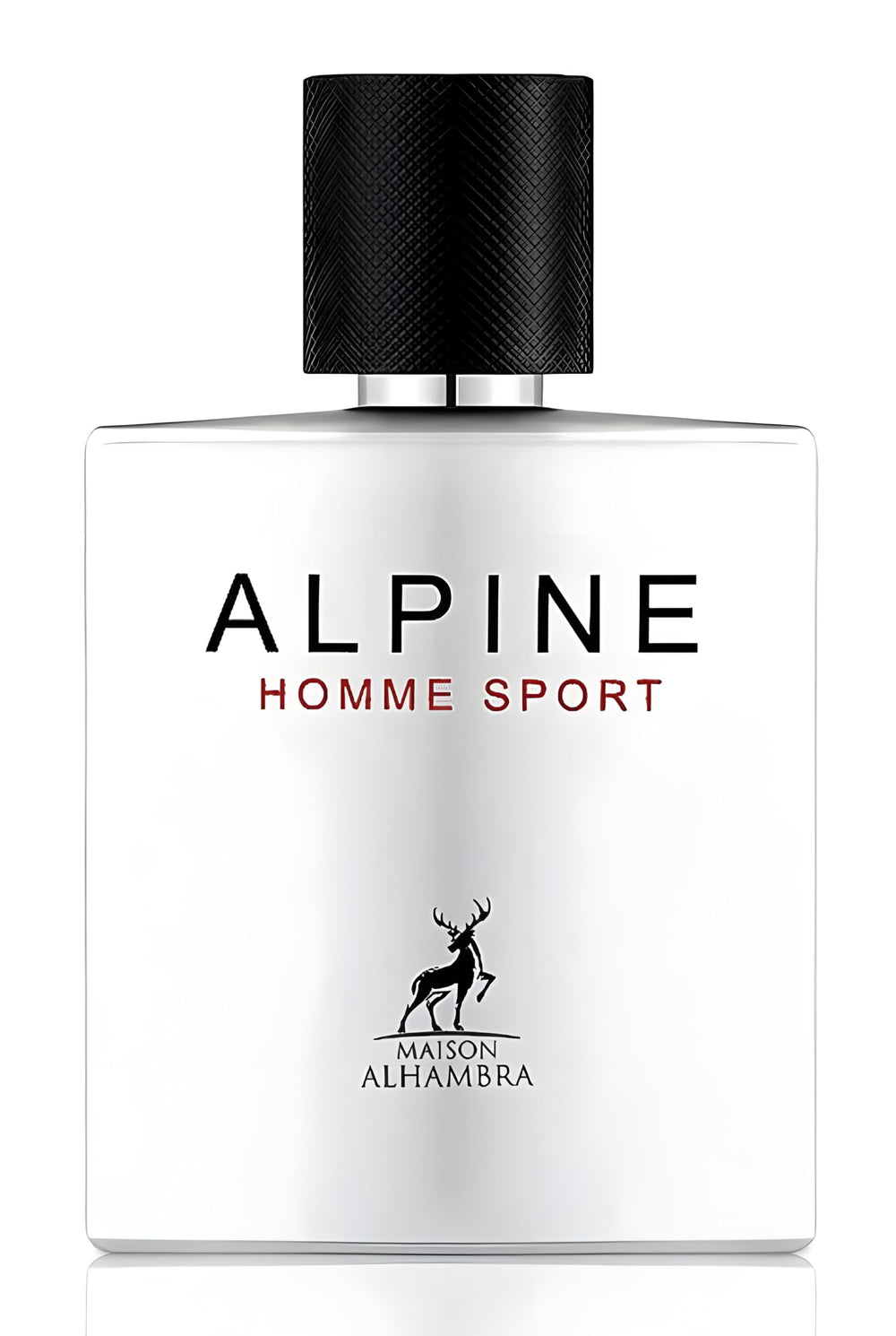 Lattafa Maison Alhambra Alpine Hombre: botella elegante para uso diario
