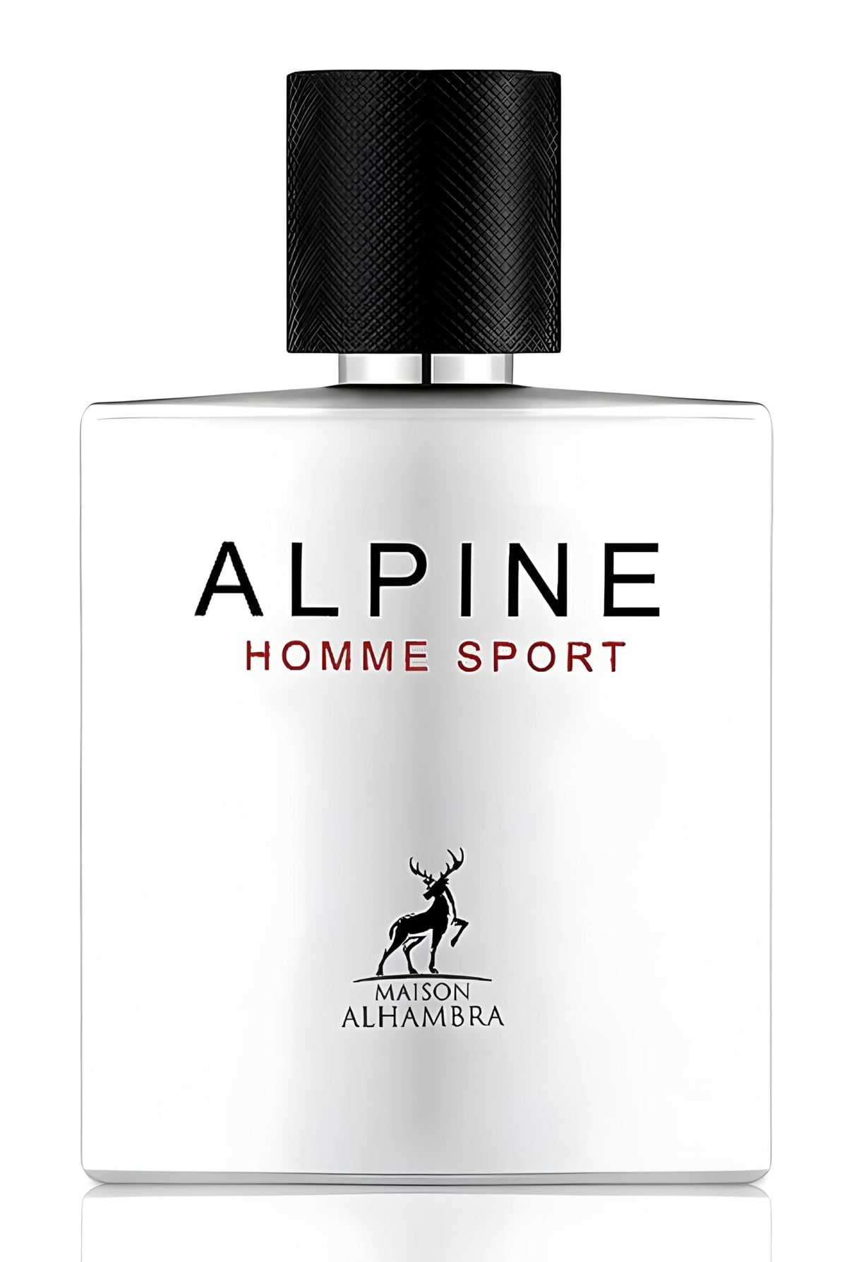 Lattafa Maison Alhambra Alpine Hombre: botella elegante para uso diario