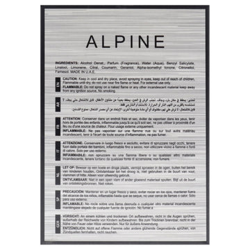 Lattafa Alpine notas olfativas destacadas: equilibrio entre madera y especias