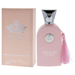 Lattafa Maison Alhambra Delilah, caja de presentación, empaque premium para regalo.
