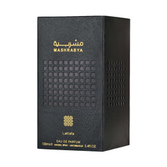 Lattafa Mashrabya, envase y caja premium para regalo con presencia.