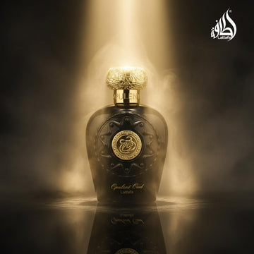 Lattafa Opulent Oud, diseño de la caja que evoca tradición oriental.