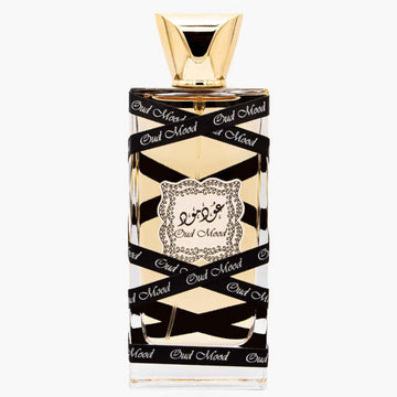Lattafa Oud Mood en frasco elegante para uso diario.