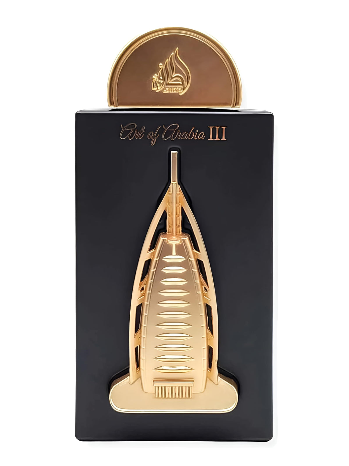 Lattafa Pride Art Of Arabia III, botella elegante para ocasiones especiales.