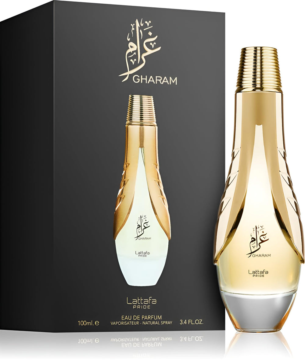 Lattafa Pride Gharam: detalle notas que evocan frescura y floralidad.
