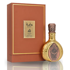 Lattafa Pride Masa, botella lujosa, ideal para uso diario y ocasiones especiales.