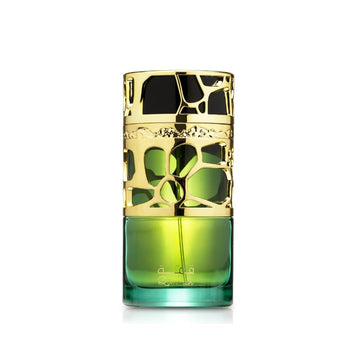 Lattafa Qimmah para mujer, frasco elegante ideal para ocasiones especiales.
