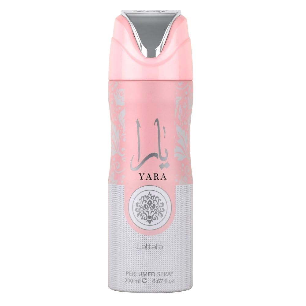Lattafa Yara desodorante perfumado en aerosol, aroma duradero para uso diario