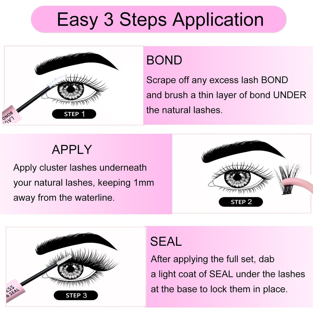 Aplicación precisa para extensiones de pestañas con LAUBESS.