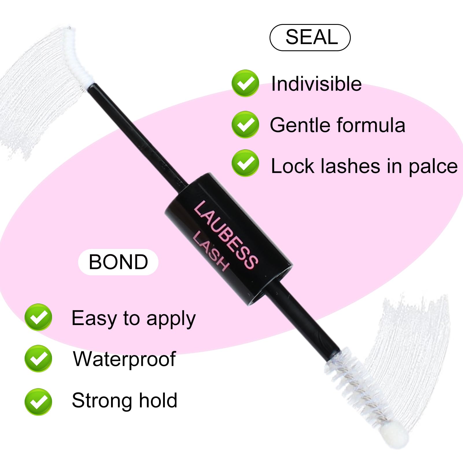LAUBESS LASH uso casero con efecto salón para pestañas