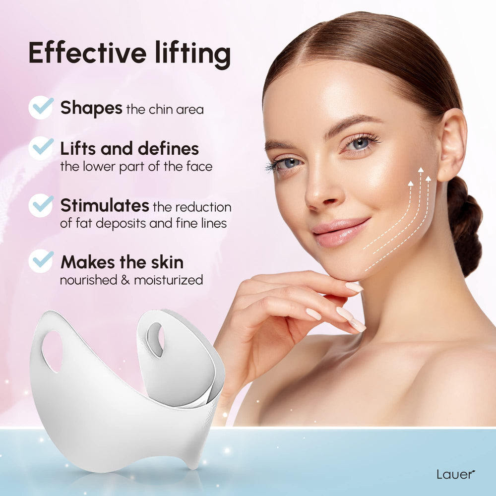 Lauer Cosmetic correa para papada, reafirma y define la línea de la mandíbula.