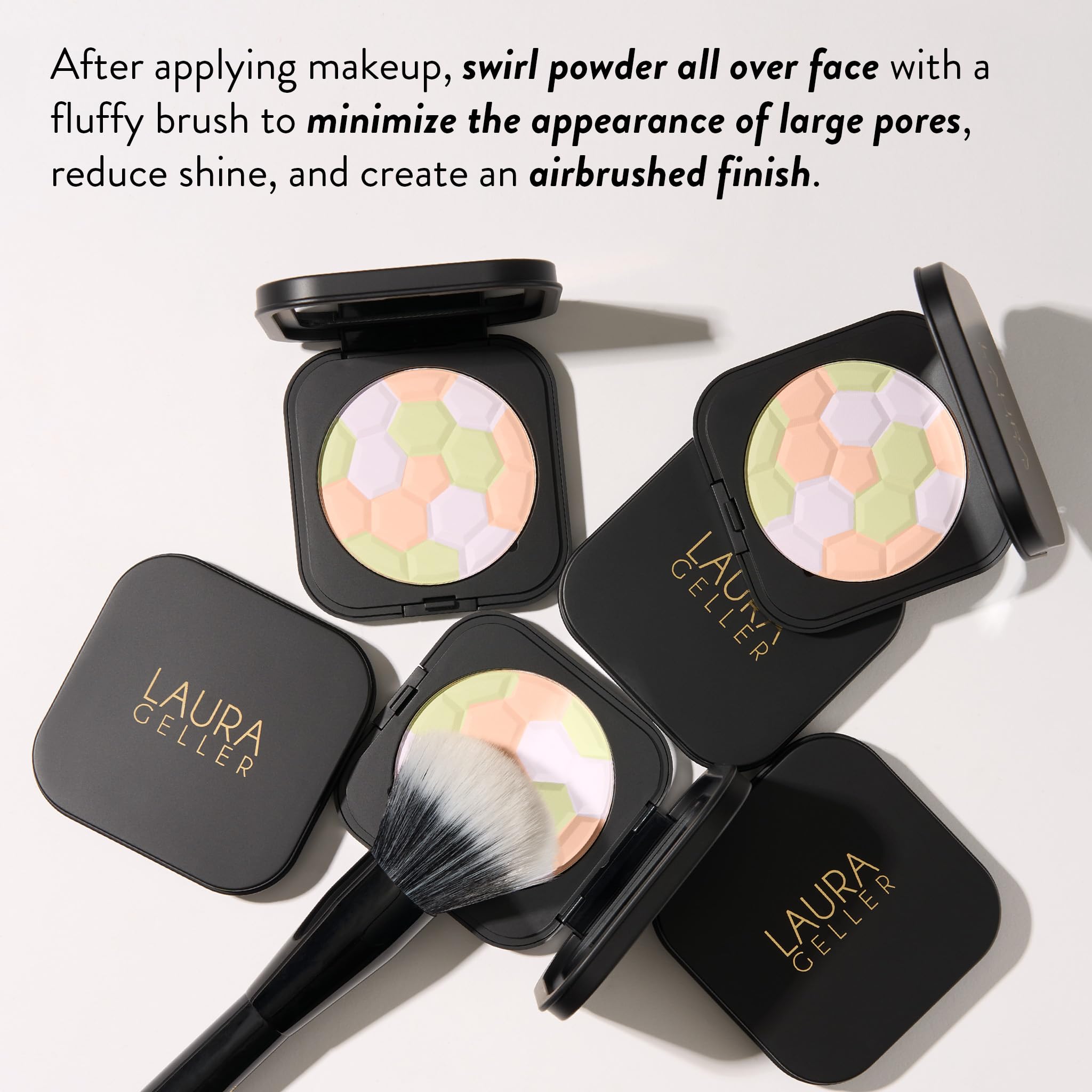 Laura Geller – correction de couleur pour neutraliser rougeurs et décolorations.