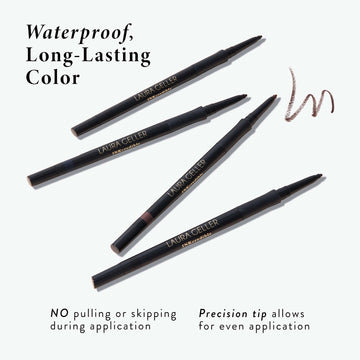 Fórmula impermeable de Laura Geller Inkcredible Gel Eyeliner para climas variables.
