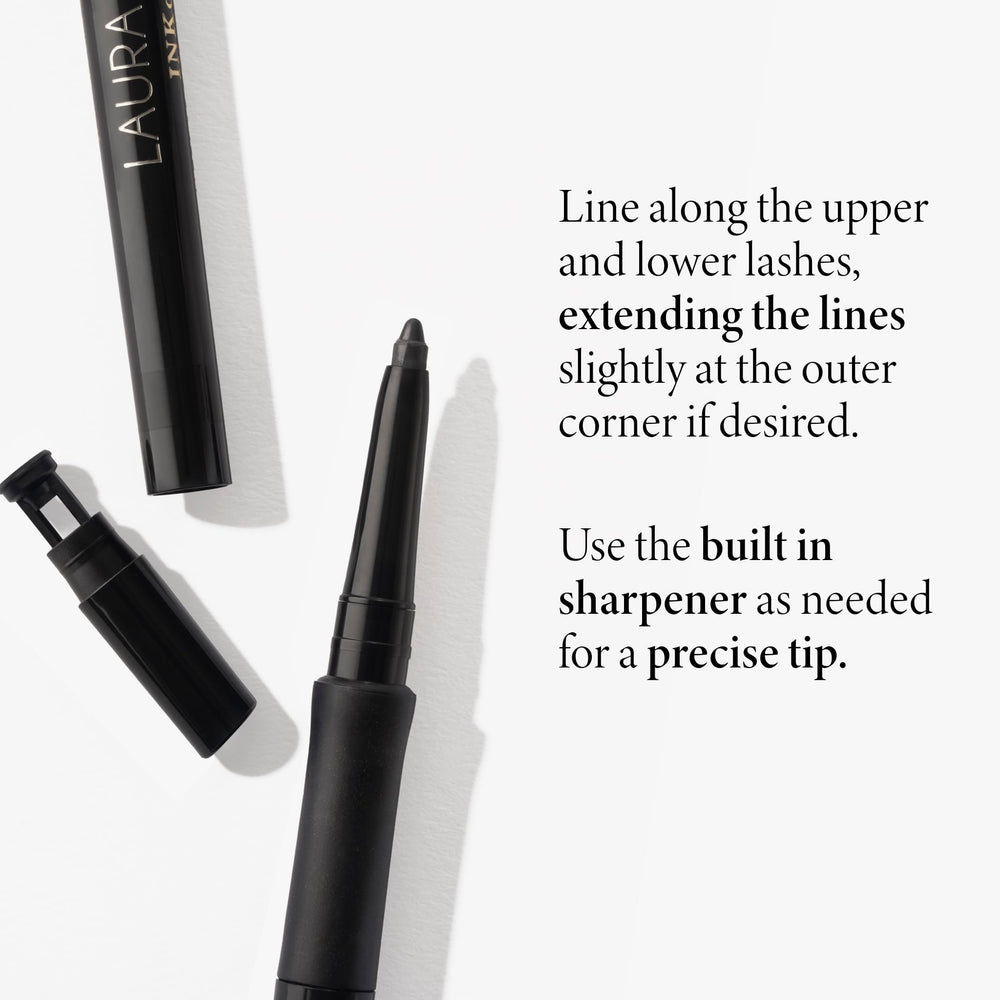 Precise tip of Laura Geller INKCredible Gel Eyeliner for defined edges