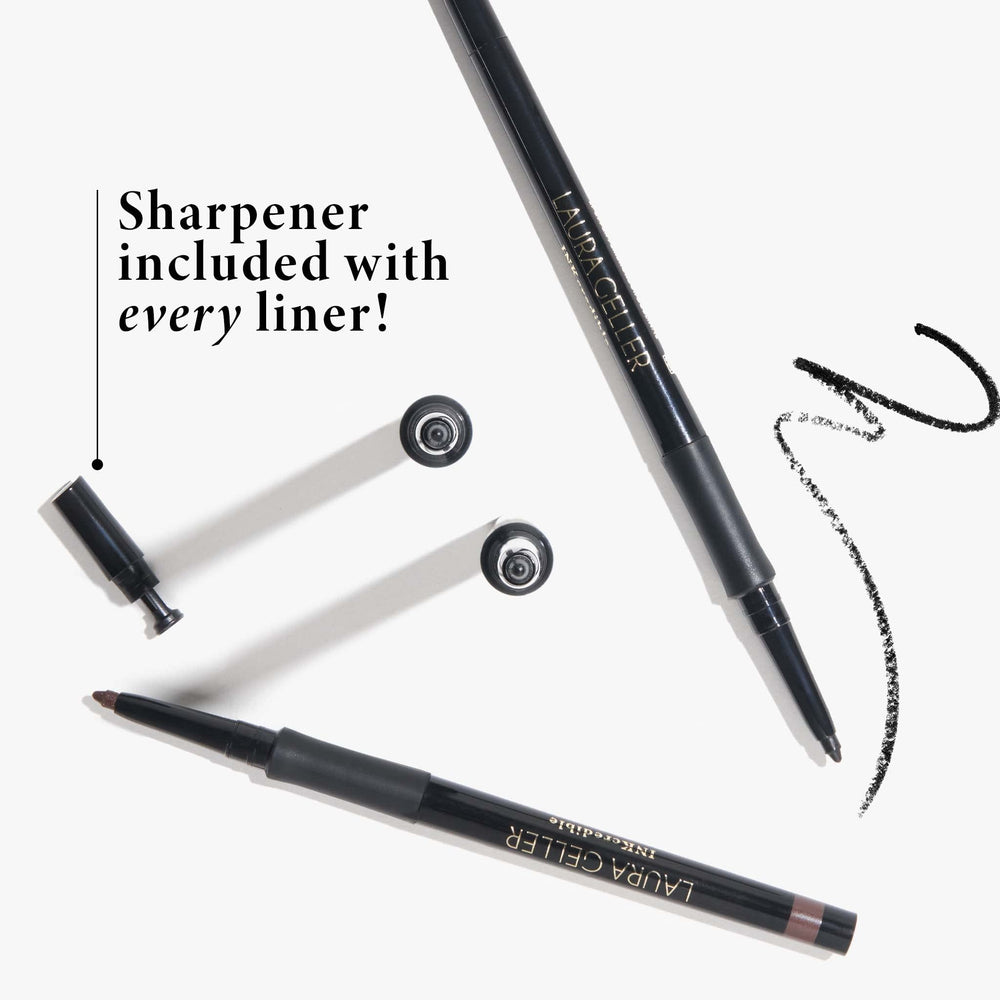Close-up of precise tight line with INKCredible Gel Eyeliner