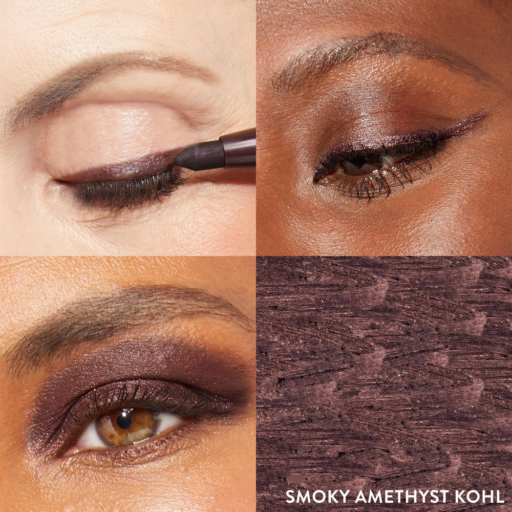 Delineado suave de Laura Geller New York Kajal para look ahumado.