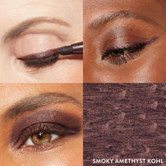 Delineado suave de Laura Geller New York Kajal para look ahumado.
