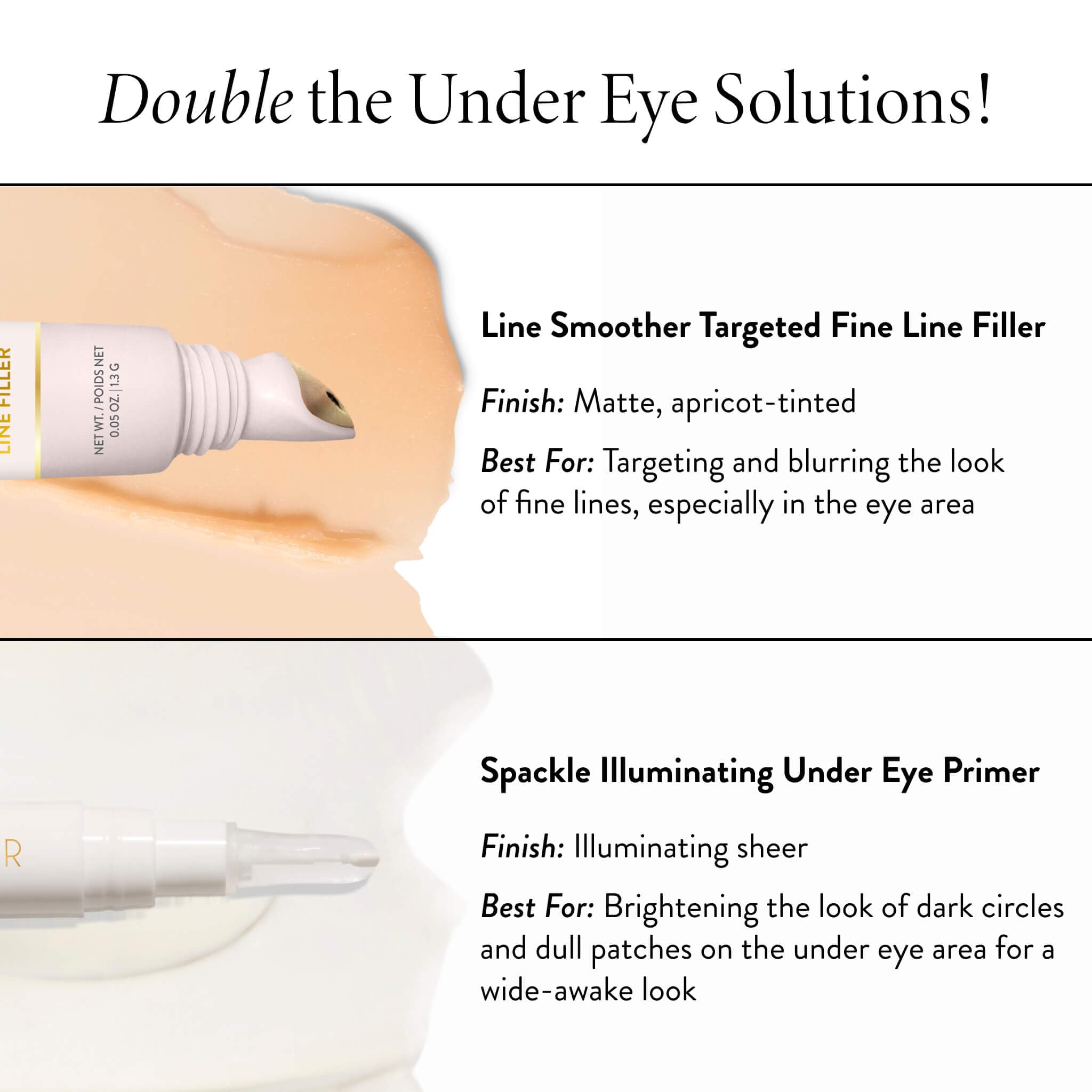 Laura Geller Line Smoother, aplicación para maquillaje sin pliegues durante el día.