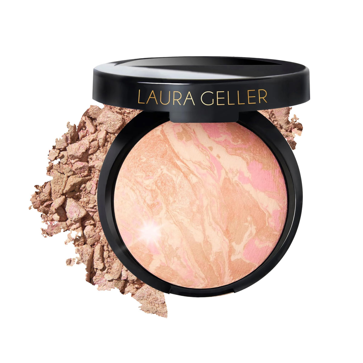 Laura Geller New York Baked Balance-N-Glow porcelana: tono claro para piel muy clara.