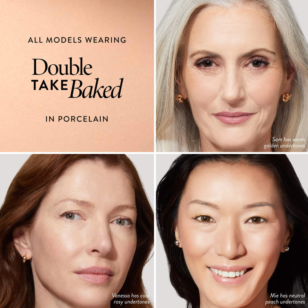 LAURA GELLER NEW YORK Baked Double Take, aplicador dual, aplicación suave y precisa