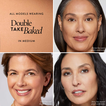 Laura Geller New York Baked Double Take, base en polvo en compacto tono mediano