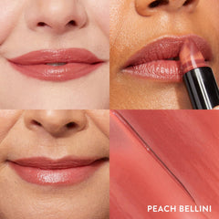 Aplicación en el centro de los labios con Laura Geller New York, color uniforme.
