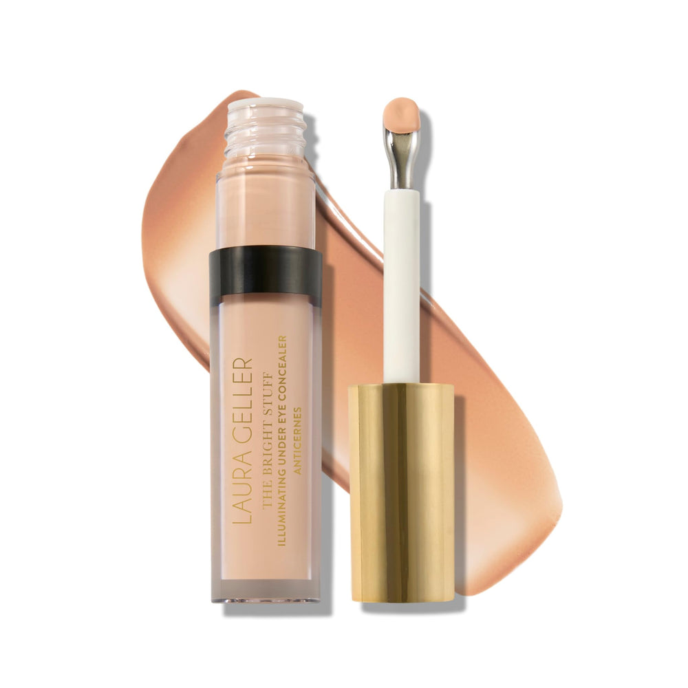 LAURA GELLER NEW YORK The Bright Stuff under-eye concealer with cooling tip brightens under-eye areas for a refreshed look.