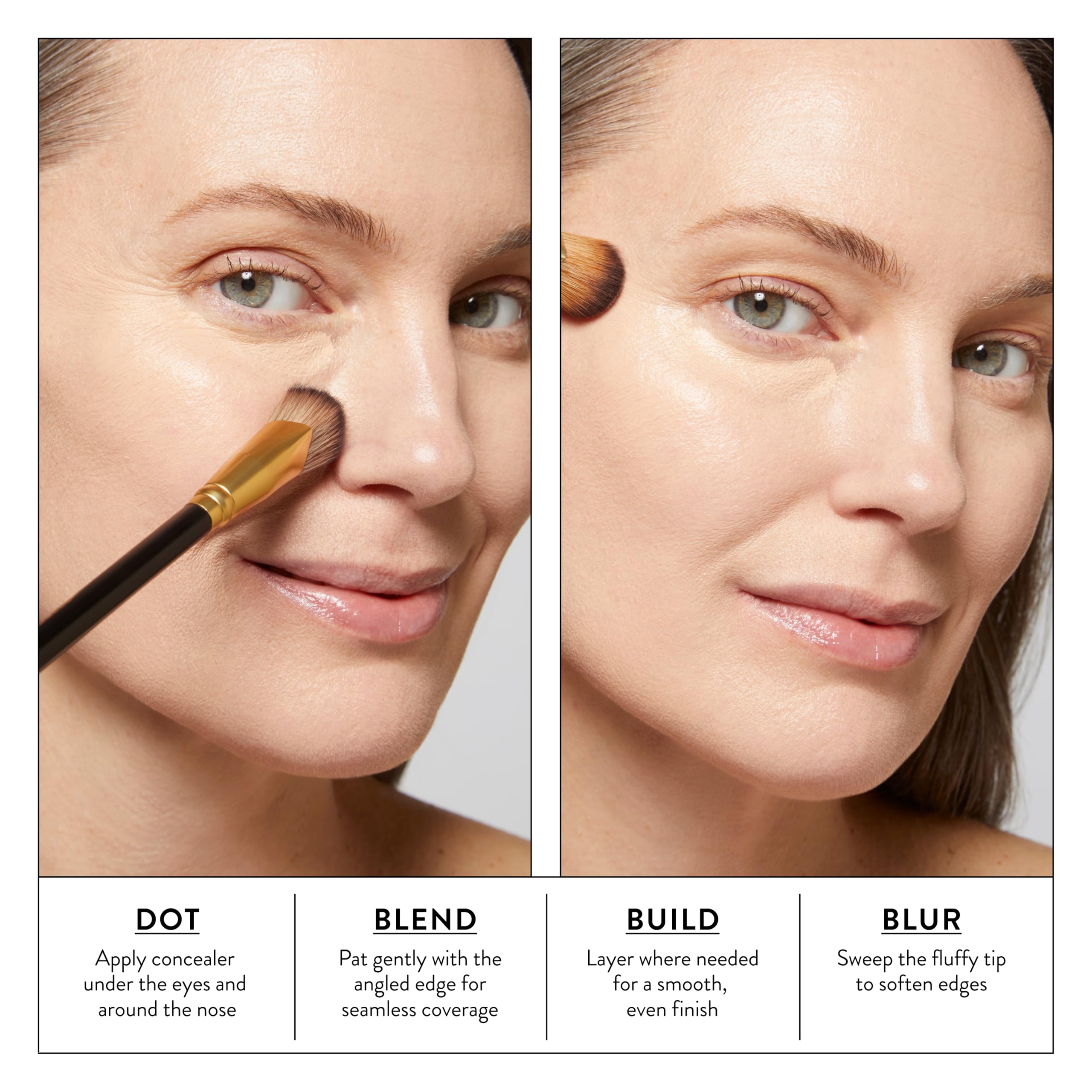 Brocha para sombras de ojos Laura Geller New York con difuminado suave y acabado profesional