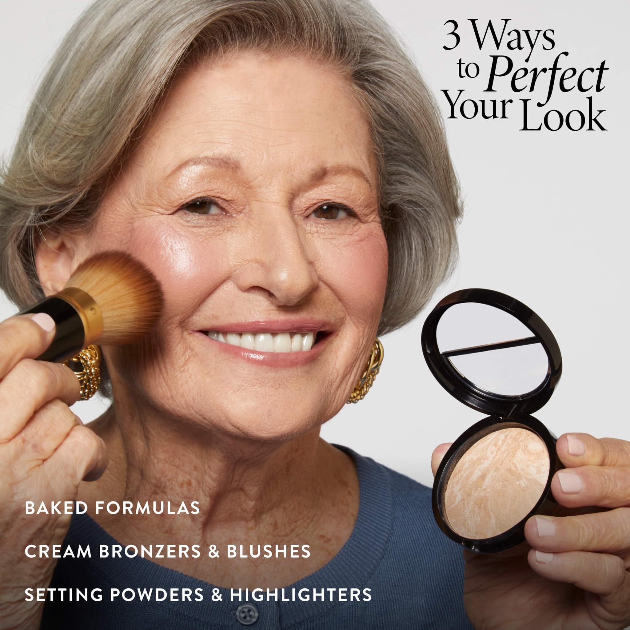 Laura Geller New York, pinceau enlumineur angulaire pour éclat naturel.