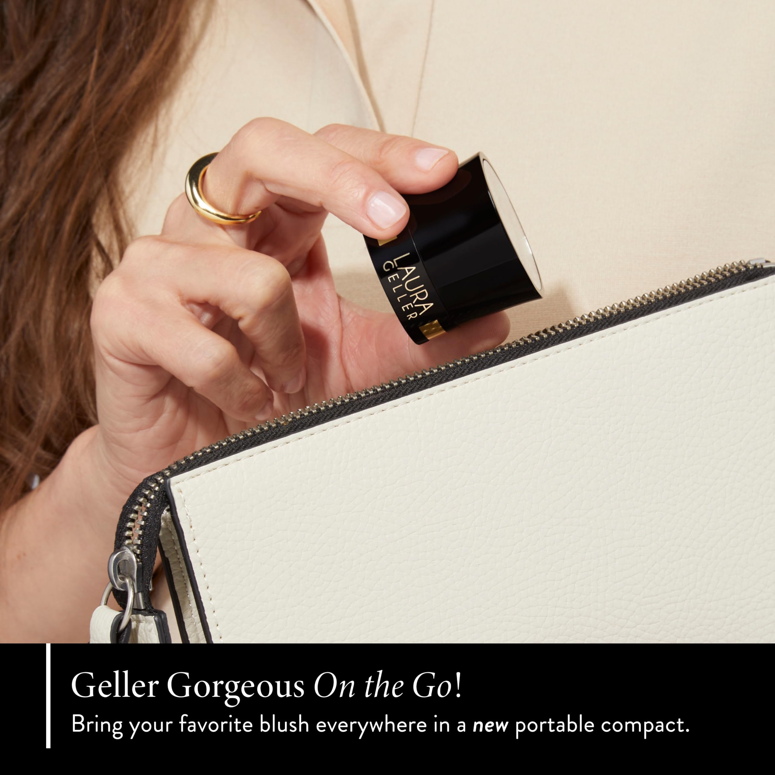 LAURA GELLER NEW YORK compact with mirror for quick touch-ups