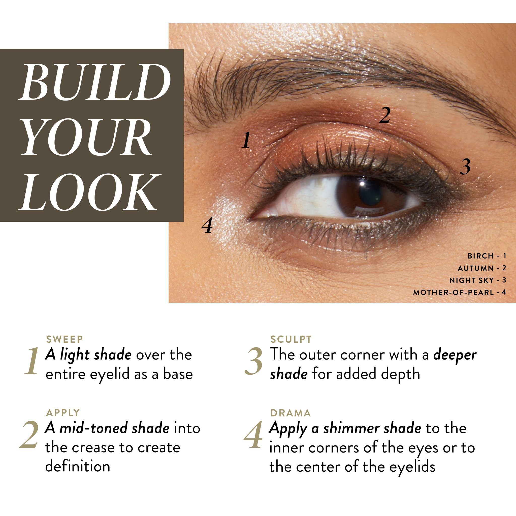 Définition du regard Laura Geller New York avec texture crème veloutée.